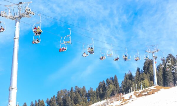 A view of the Malam Jabba chairlift.