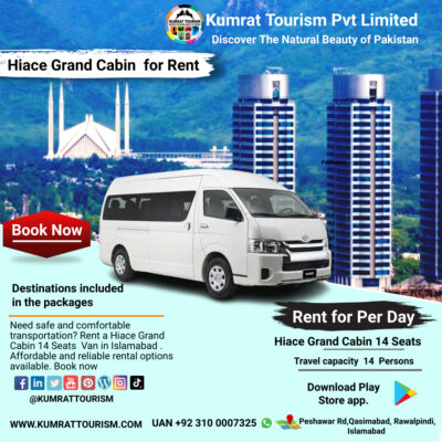 Hiace Grand Cabin for Rent in Islamabad