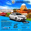 Toyota Corolla Rent Car Islamabad to Chakdara OneWay Booking.