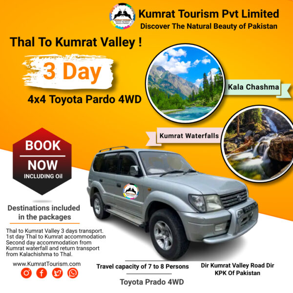 Thal To Kumrat Valley jeep for rent